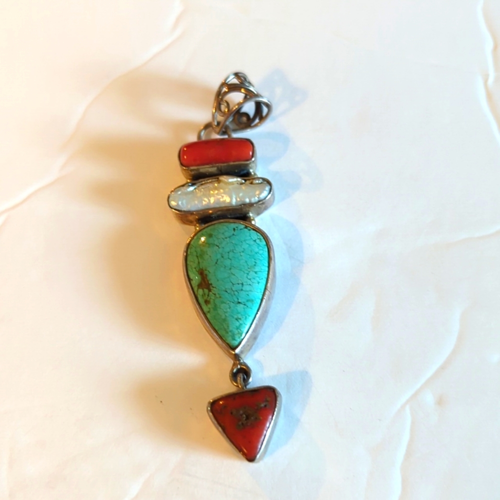 Navajo Indian pendant 925